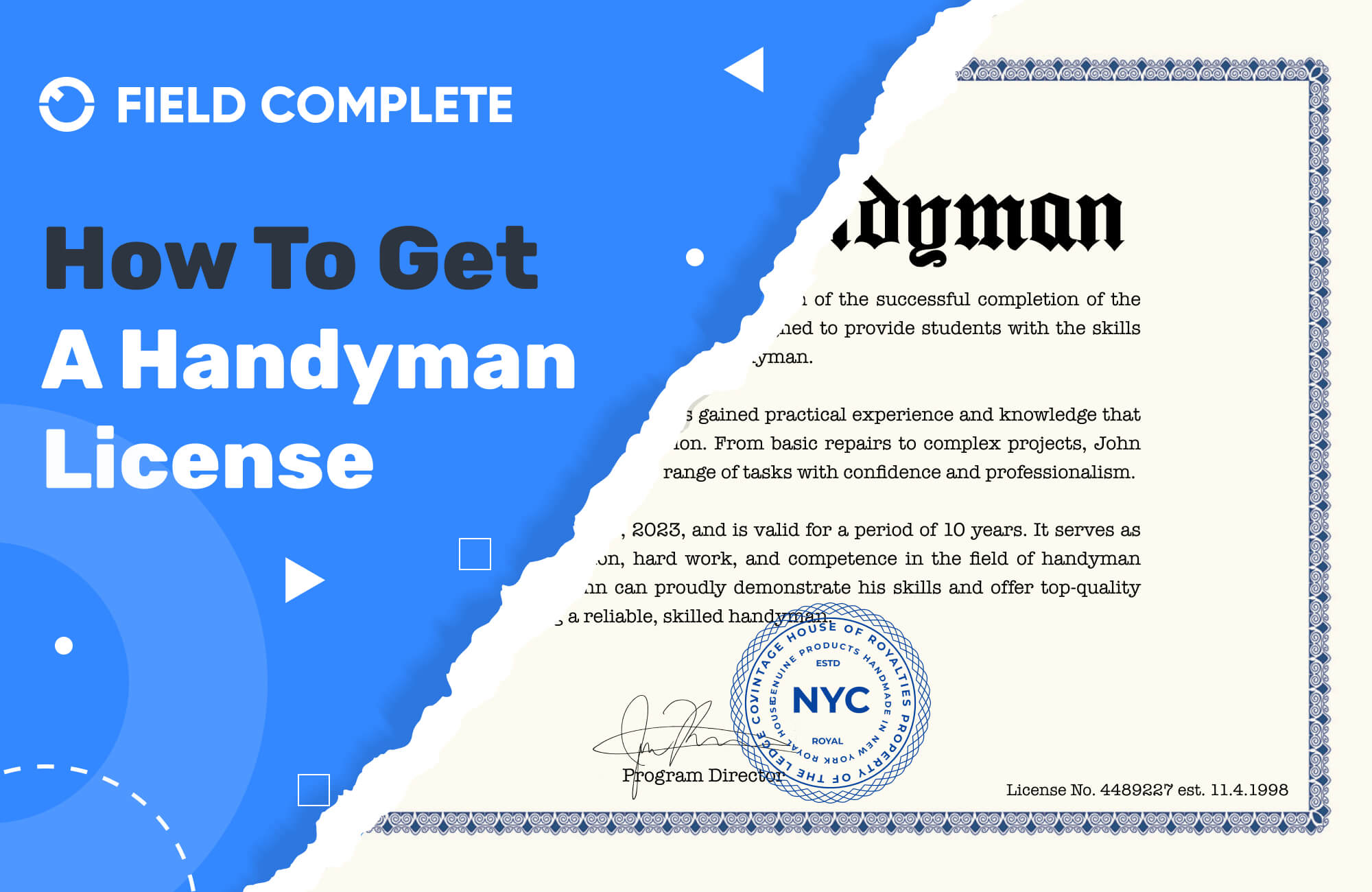 How To Get A License For The Handyman Business